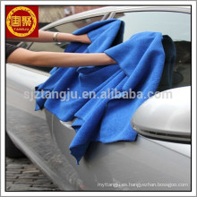 Toalla del coche de la tela de la microfibra del color marrón azul de alta calidad